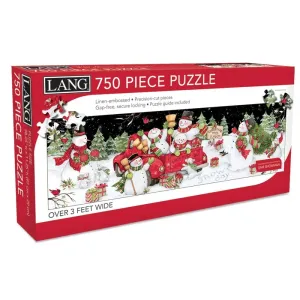 Snow Day 750 Piece Puzzle (Panoramic) by Susan Winget