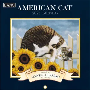 American Cat by Lowell Herrero 2025 Mini Wall Calendar