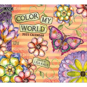 Color My World 2025 Wall Calendar by Lisa Kaus