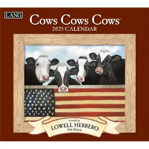 Cows Cows Cows 2025 Wall Calendar by Lowell Herrero