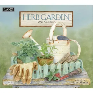 Herb Garden by Jane Shasky 2025 Wall Calendar