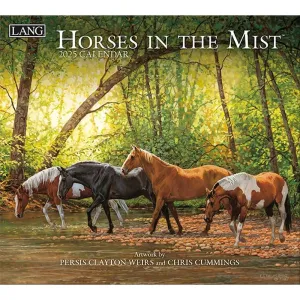 Horses in the Mist by Persis Clayton Weirs and Chris Cummings 2025 Wall Calendar