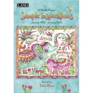 Simple Inspirations by Debi Hron 2025 Monthly Planner