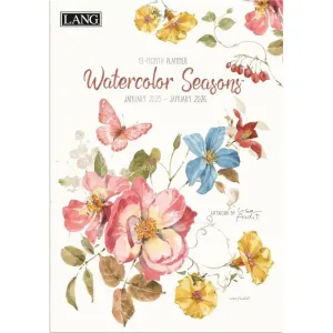 Watercolor Seasons by Lisa Audit 2025 Monthly Planner
