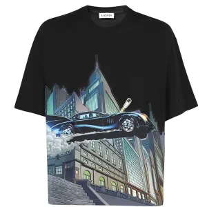 Lanvin Mens X Batman Printed T-shirt Black S