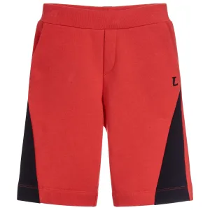 Lanvin Boys Logo Shorts Red 10Y #1084728