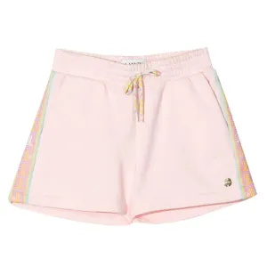 Lanvin Girls Side Stripe Sweat Shorts Pink 12Y