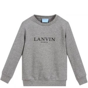 Lanvin Boys Logo Sweatshirt Grey 10Y