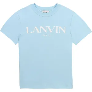 Lanvin Boys Logo T-shirt Blue 8Y