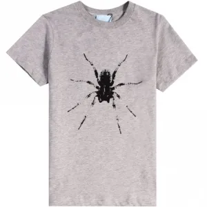 Lanvin Boys Spider Logo T-Shirt Grey - GREY 8Y