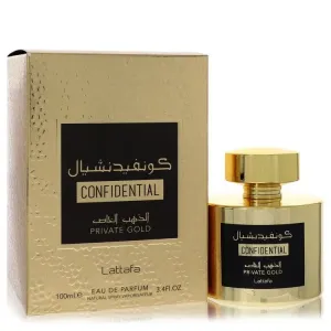 Lattafa - Confidential Private Gold : Eau De Parfum Spray 3.4 Oz / 100 ml