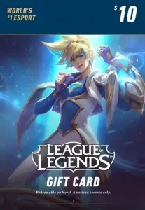 League of Legends Gift Card 10$ - Riot Key NA Server Only