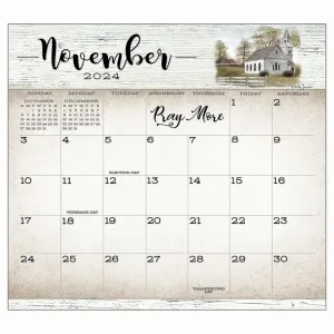 Farmhouse 2024 Magnetic Calendar Pad