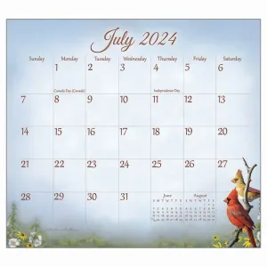Songbirds 2024 Magnetic Calendar Pad