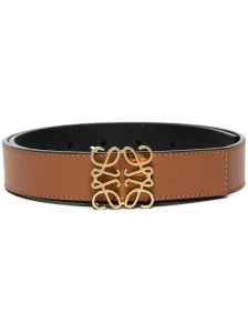 LOEWE - Anagram Reversible Leather Belt #1230541