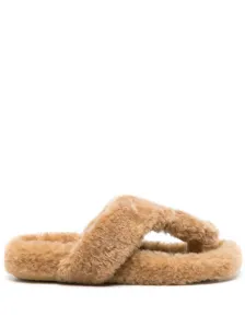 LOEWE - Faux Fur Slides Sandals #1180165