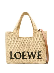 LOEWE - Loewe Font Small Raffia Tote Bag #1275453