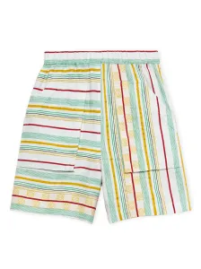 LOEWE PAULA'S IBIZA - Striped Drawstring Shorts #1124401