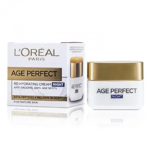 L'Oréal - Age perfect re-hydrating cream night : Night care 1.7 Oz / 50 ml