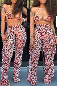 LW Leopard Printed Two-piece Swimwear #759363