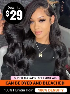 Essential Body Wave Lace Front Human Hair Wigs #719072