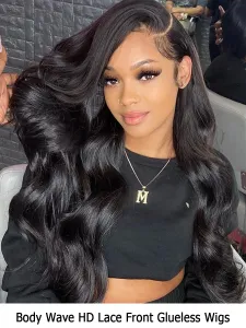 Essential Body Wave Lace Front Human Hair Wigs #719076