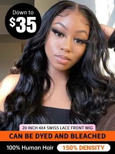 Essential Body Wave Lace Front Human Hair Wigs #818011