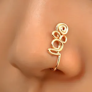 LW Fold Design Nose Ring Body Jewelry #99820