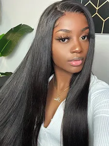 Essential Pro Lace Frontal Pre Plucked Straight Human Hair Wigs #719047