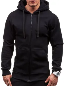 LW Men Hooded Collar Zipper Design Jacket #92542