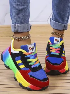 LW Rainbow Print Sneakers #945195