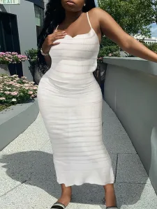 LW Backless See Through Bodycon Dress