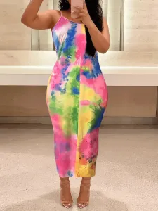 LW Plus Size Tie Dye Loose Cami Dress 5X