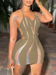 LW SXY Backless See Through Dress