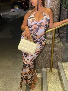 LW SXY Leopard Print Bodycon Cami Dress #787328