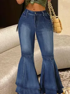 LW Layered Cascading Flared Jeans #790029