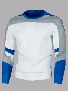 LW Men Color-lump Patchwork Sweatshirt #1079168