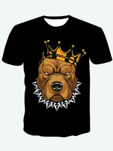 LW Men King Animal Print T-shirt #1026729