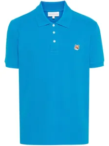 MAISON KITSUNE' - Fox Head Cotton Polo Shirt #1280316