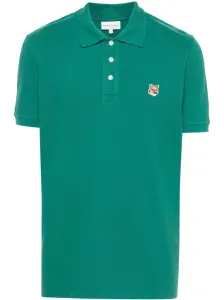 MAISON KITSUNE' - Fox Head Cotton Polo Shirt #1280367