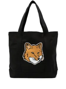 MAISON KITSUNE' - Fox Head Cotton Tote Bag #1204982