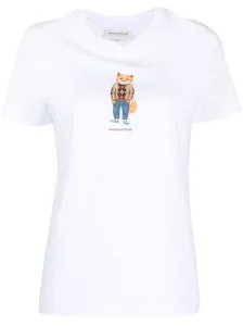 MAISON KITSUNE' - Dressed Fox Cotton T-shirt #1205099