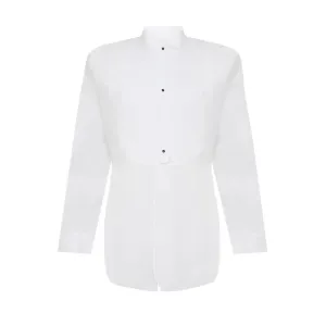 Maison Margiela Men's Tuxedo Poplin Shirt White 39 #1084547