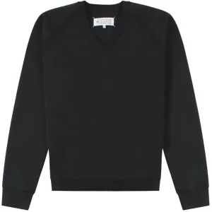 Maison Margiela Men's V-neck Sweatshirt Black L