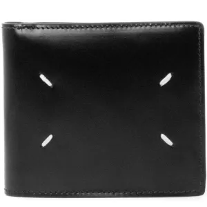 Maison Margiela Men's Leather Bifold 4 Stitch Wallet Black ONE Size