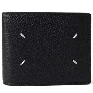 Maison Margiela Men's Leather Four Stitch Wallet Black ONE Size