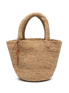 MANEBI - Summer Medium Raffia Tote Bag