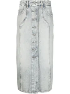 MARANT ETOILE - Vandy Denim Midi Skirt #1227671