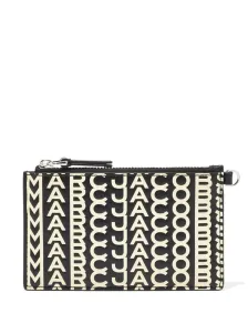MARC JACOBS - The Monogram Leather Top Zip Wristlet Wallet #1141814