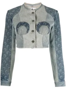MARINE SERRE - Denim Cropped Jacket #1131395